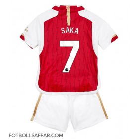 Arsenal Bukayo Saka #7 Hemmadräkt Barn 2023-24 Kortärmad (+ Korta byxor)